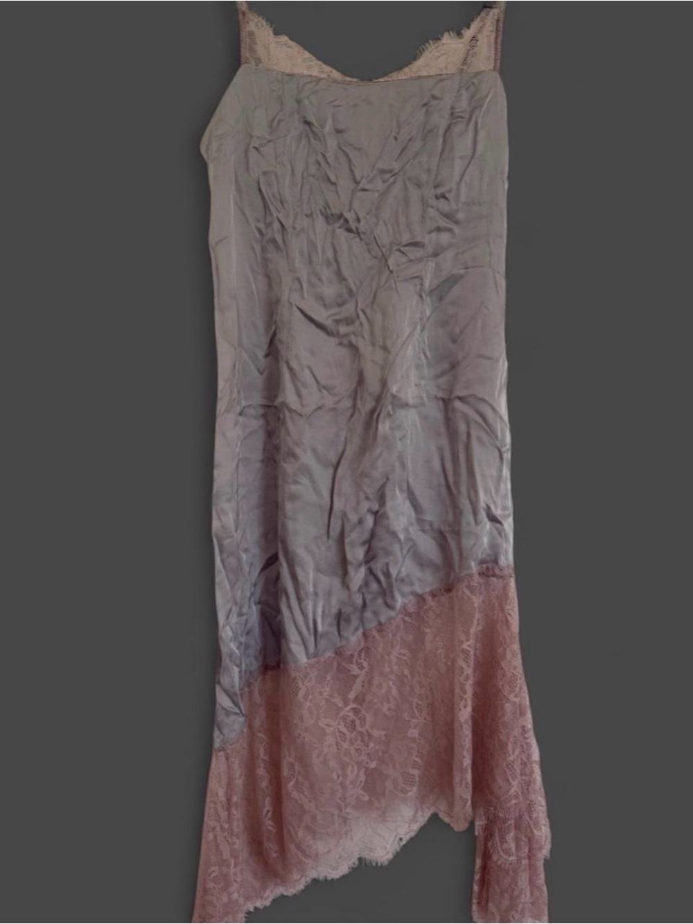 Anthropologie Lace-Trim Slip Dress in Pale Mauve